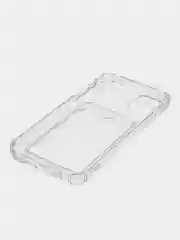 Прозрачный чехол для iPhone 7/8 Plus/XR/11/12/13/Pro/Pro Max, силиконовый, с карманом для карт