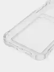 Прозрачный чехол для iPhone 7/8 Plus/XR/11/12/13/Pro/Pro Max, силиконовый, с карманом для карт