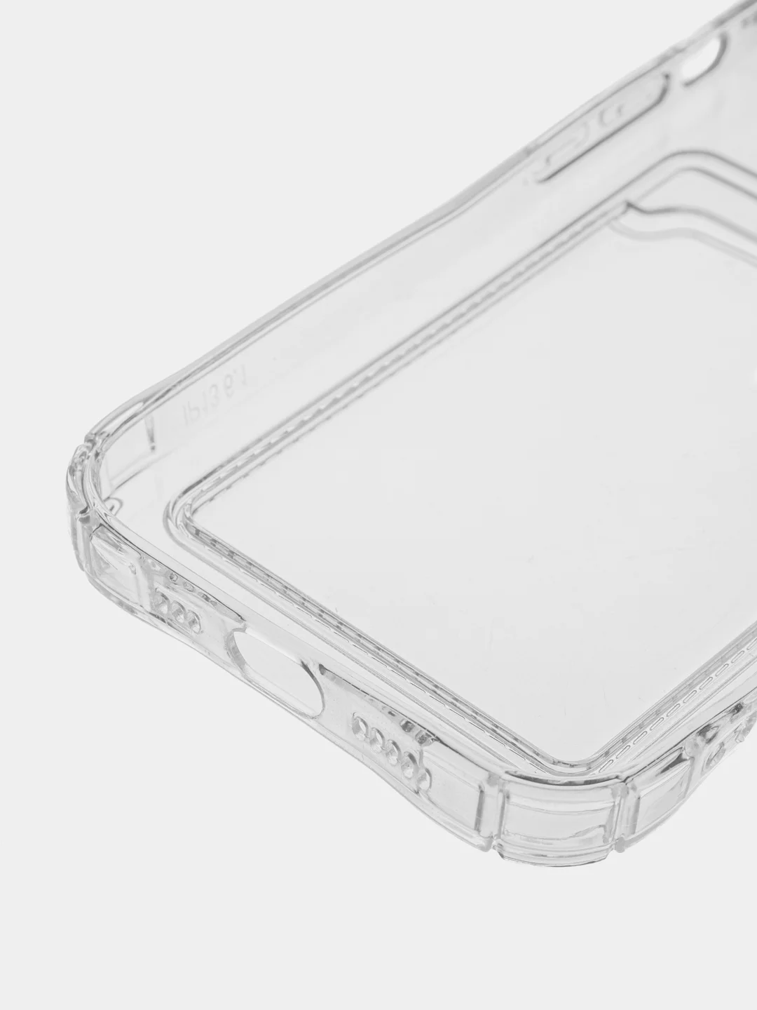 Прозрачный чехол для iPhone 7/8 Plus/XR/11/12/13/Pro/Pro Max, силиконовый, с карманом для карт