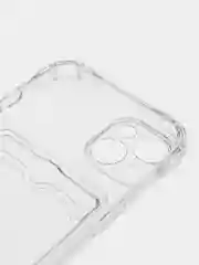 Прозрачный чехол для iPhone 7/8 Plus/XR/11/12/13/Pro/Pro Max, силиконовый, с карманом для карт