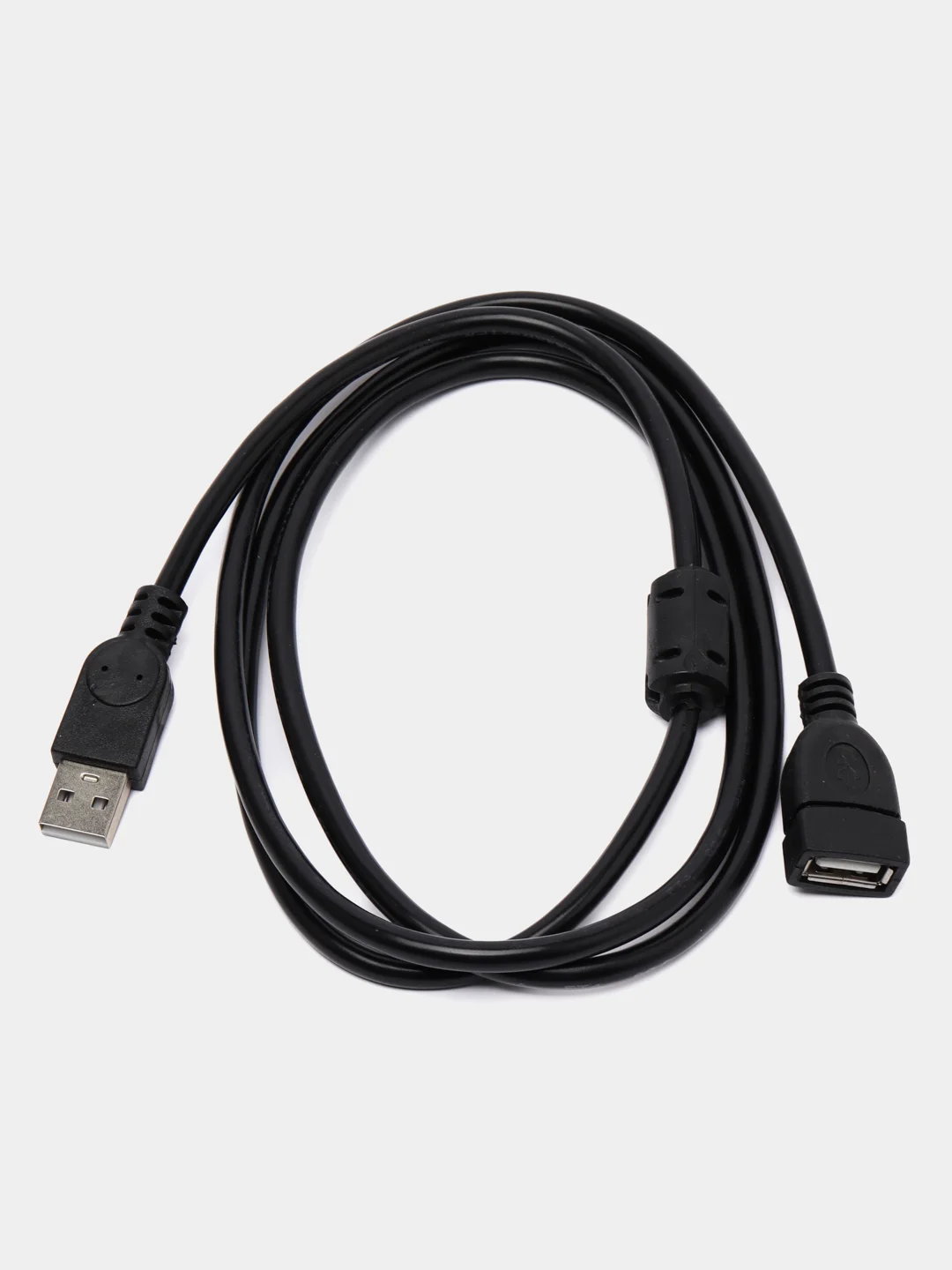 Черный кабель удлинитель USB 2.0, папа, мама