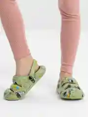 Зеленый сабо детские, подростковые IZI, размеры 24-30