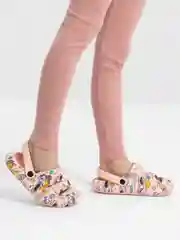 Розовый сабо детские, подростковые IZI, размеры 24-30