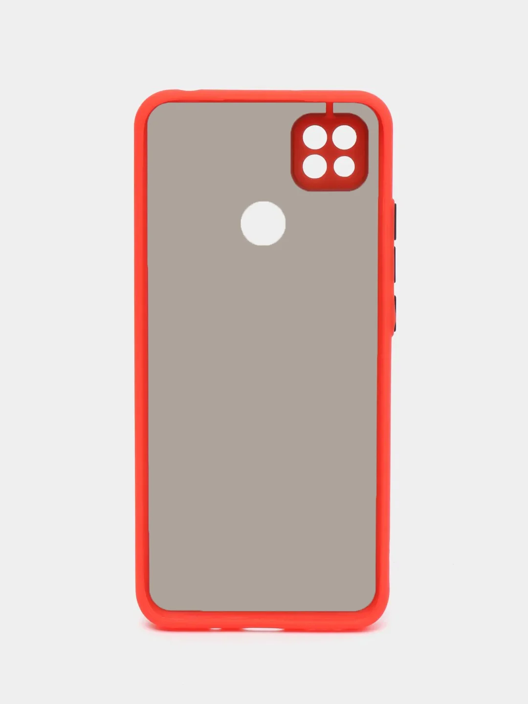 Красный чехол Xiaomi Redmi 9C, Redmi 9C NFC, Redmi 10A пластиковый матовый с цветными кнопками