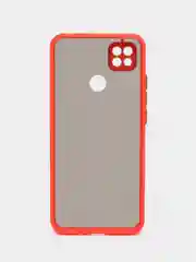 Красный чехол Xiaomi Redmi 9C, Redmi 9C NFC, Redmi 10A пластиковый матовый с цветными кнопками