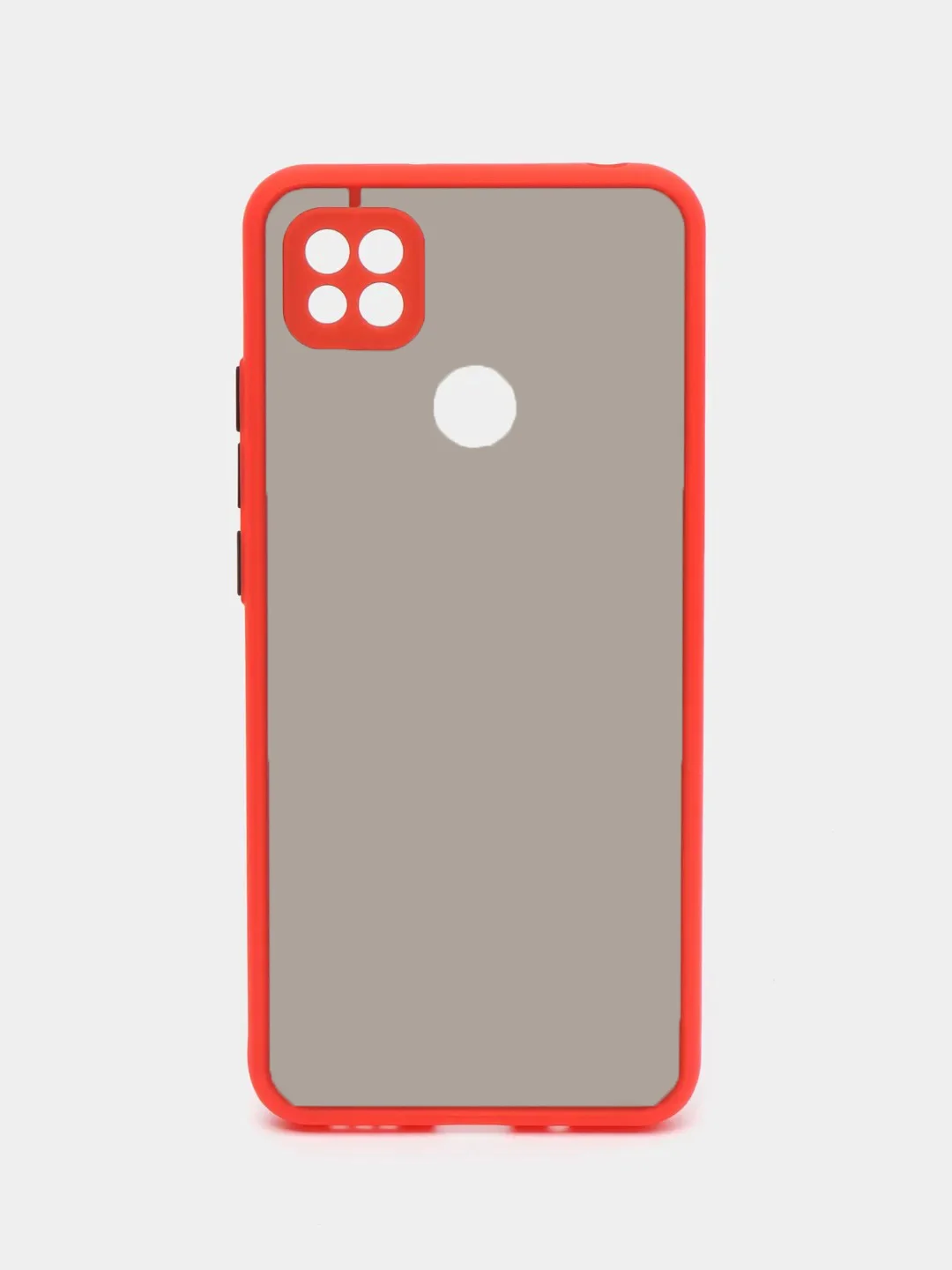 Красный чехол Xiaomi Redmi 9C, Redmi 9C NFC, Redmi 10A пластиковый матовый с цветными кнопками