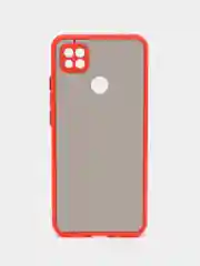 Красный чехол Xiaomi Redmi 9C, Redmi 9C NFC, Redmi 10A пластиковый матовый с цветными кнопками
