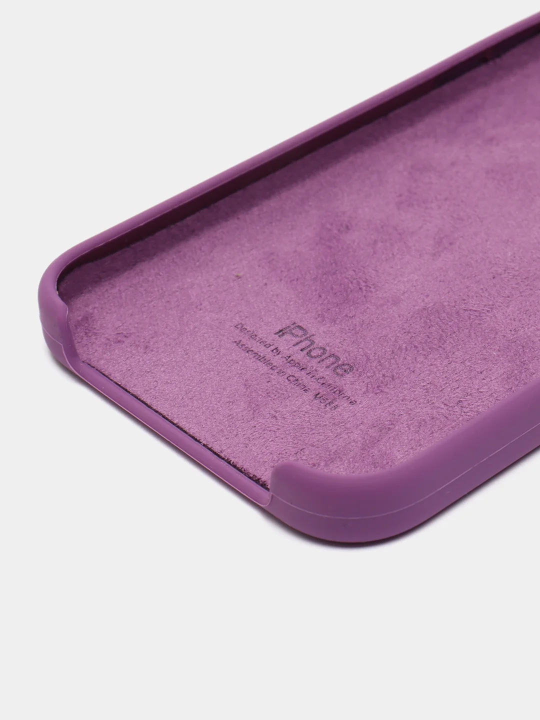 Фиолетовый чехол силиконовый Silicone Case на Айфон(IPhone) 11, 12, 13, 14, Mini, Plus, Pro, Pro Max