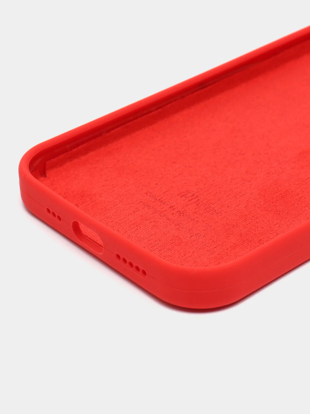 Красный чехол силиконовый Silicone Case на Айфон(IPhone) 11, 12, 13, 14, Mini, Plus, Pro, Pro Max