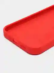 Красный чехол силиконовый Silicone Case на Айфон(IPhone) 11, 12, 13, 14, Mini, Plus, Pro, Pro Max