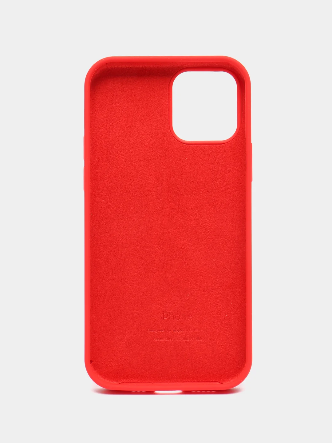Красный чехол силиконовый Silicone Case на Айфон(IPhone) 11, 12, 13, 14, Mini, Plus, Pro, Pro Max