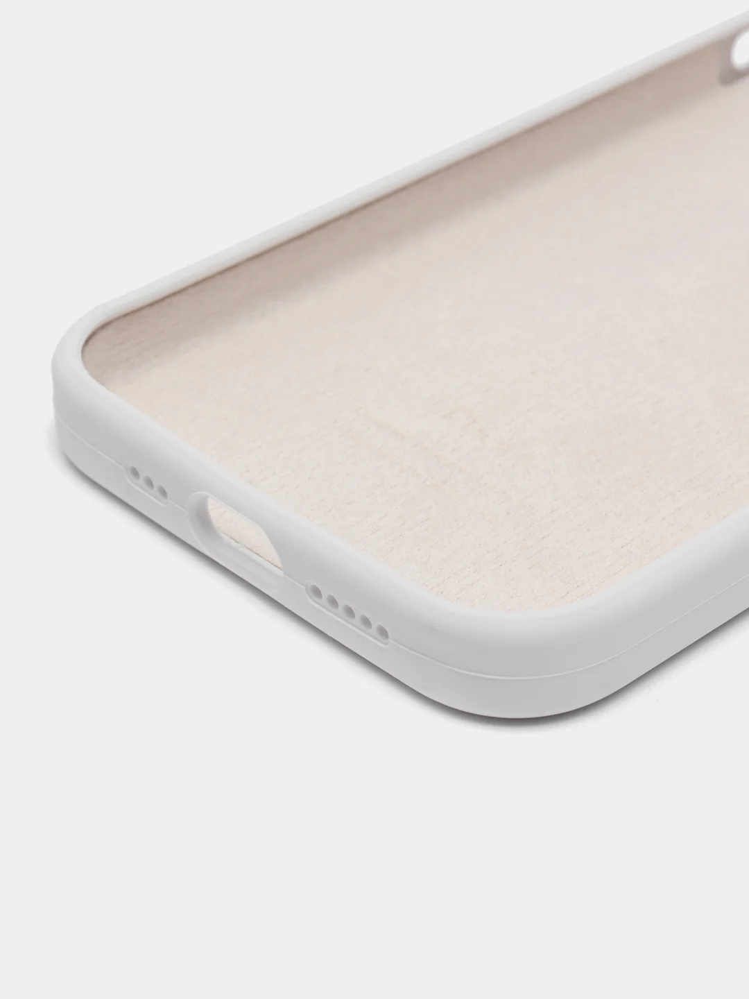 Белый чехол силиконовый Silicone Case на Айфон(IPhone) 11, 12, 13, 14, Mini, Plus, Pro, Pro Max