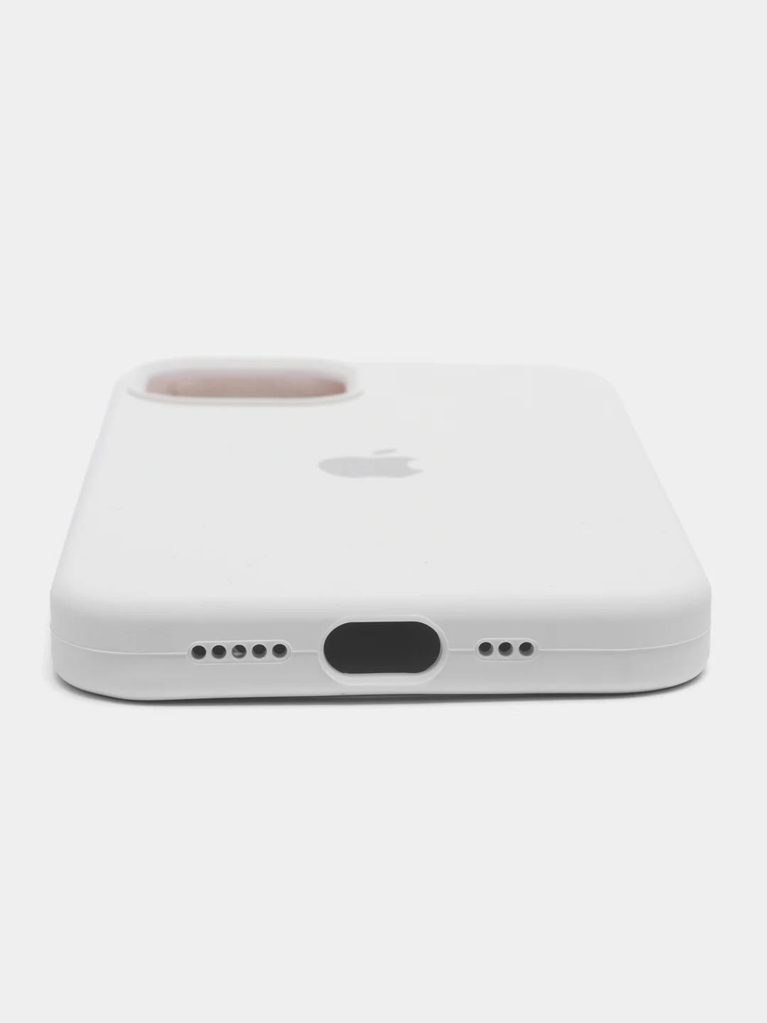 Белый чехол силиконовый Silicone Case на Айфон(IPhone) 11, 12, 13, 14, Mini, Plus, Pro, Pro Max