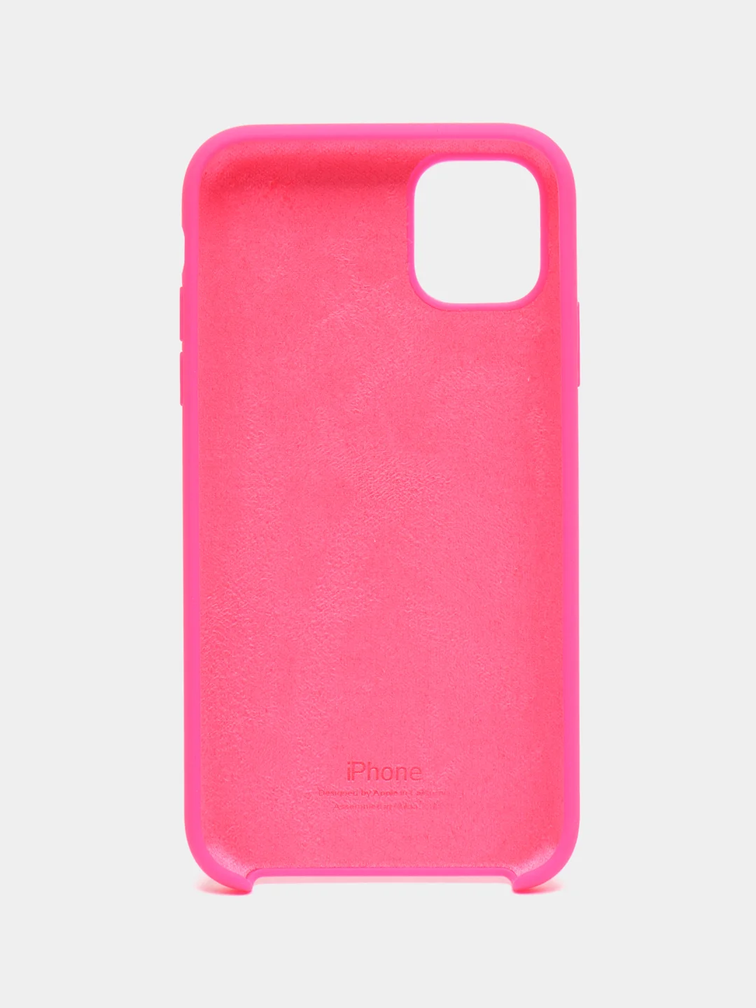 Тёмно-розовый чехол силиконовый Silicone Case на Айфон(IPhone) 11, 12, 13, 14, Mini, Plus, Pro, Pro Max