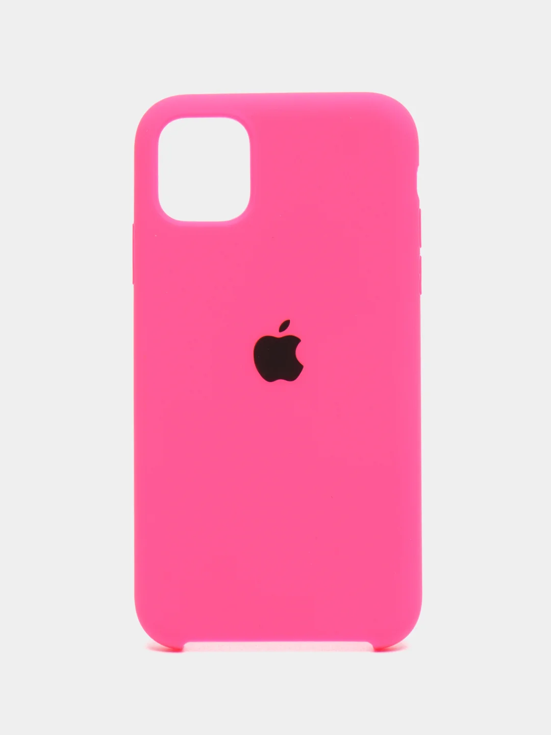Тёмно-розовый чехол силиконовый Silicone Case на Айфон(IPhone) 11, 12, 13, 14, Mini, Plus, Pro, Pro Max