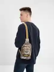 Серый сумка тактическая через плечо