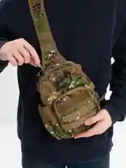 Зеленый сумка тактическая через плечо