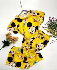 Желтый пижама Женская, домашний комплект