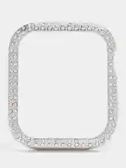 Серебряный бампер защитный для Apple Watch 44 45 40 42 41 38 mm пластиковый чехол эпл вотч