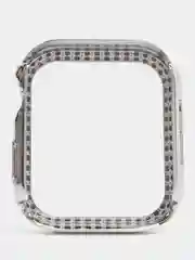 Серебряный бампер защитный для Apple Watch 44 45 40 42 41 38 mm пластиковый чехол эпл вотч