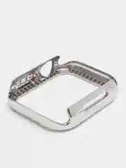 Серебряный бампер защитный для Apple Watch 44 45 40 42 41 38 mm пластиковый чехол эпл вотч