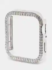 Серебряный бампер защитный для Apple Watch 44 45 40 42 41 38 mm пластиковый чехол эпл вотч