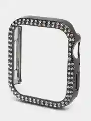 Черный бампер защитный для Apple Watch 44 45 40 42 41 38 mm пластиковый чехол эпл вотч