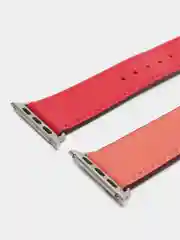 Коралловый кожаный ремешок для Apple Watch