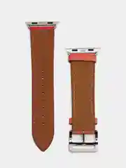 Коралловый кожаный ремешок для Apple Watch