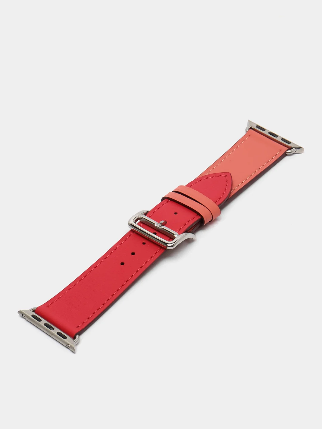 Коралловый кожаный ремешок для Apple Watch