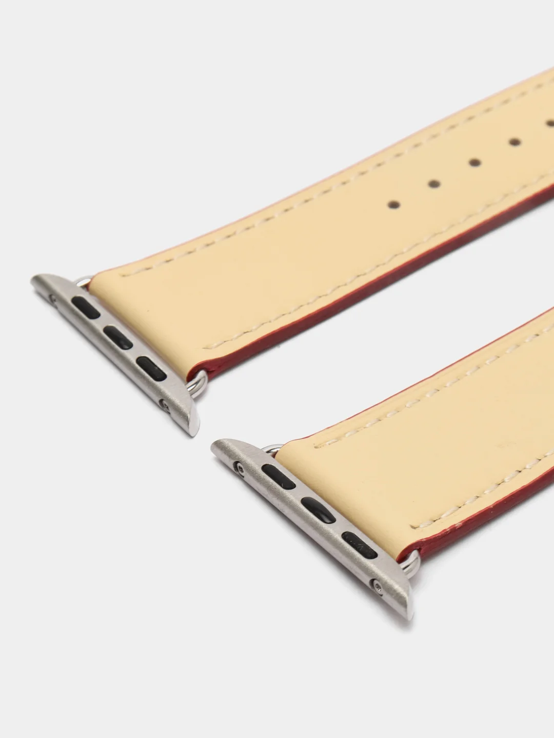 Молочный кожаный ремешок для Apple Watch