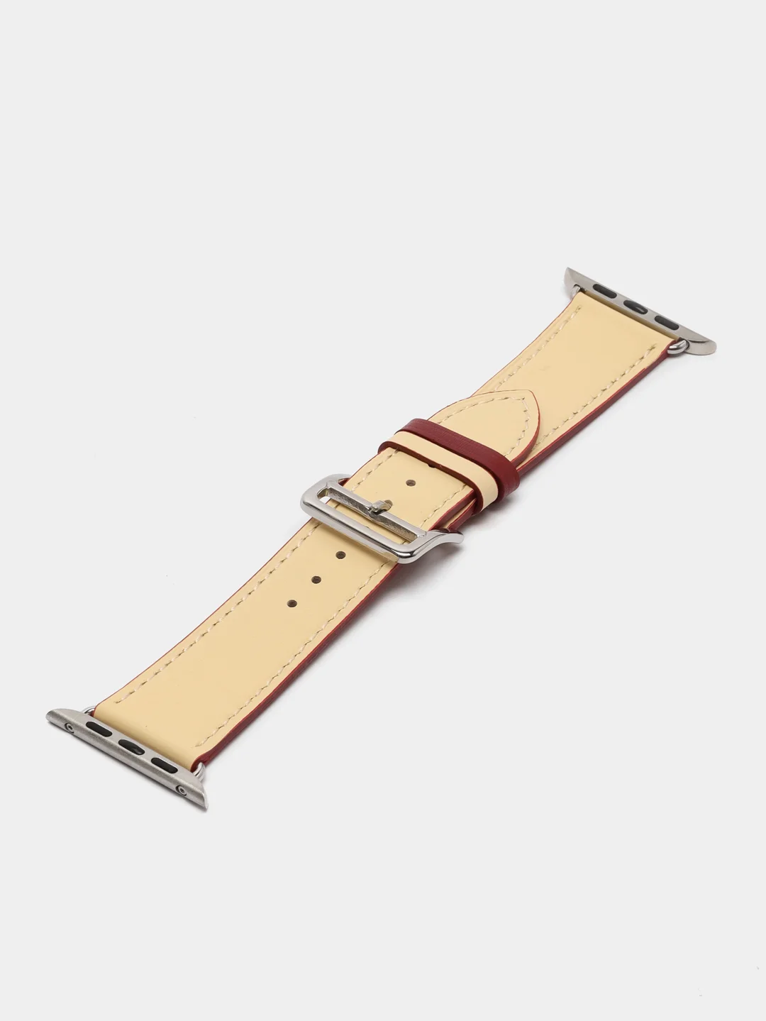 Молочный кожаный ремешок для Apple Watch