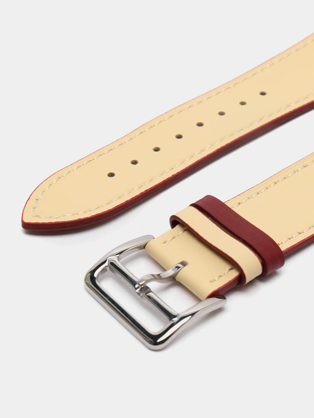 Молочный кожаный ремешок для Apple Watch