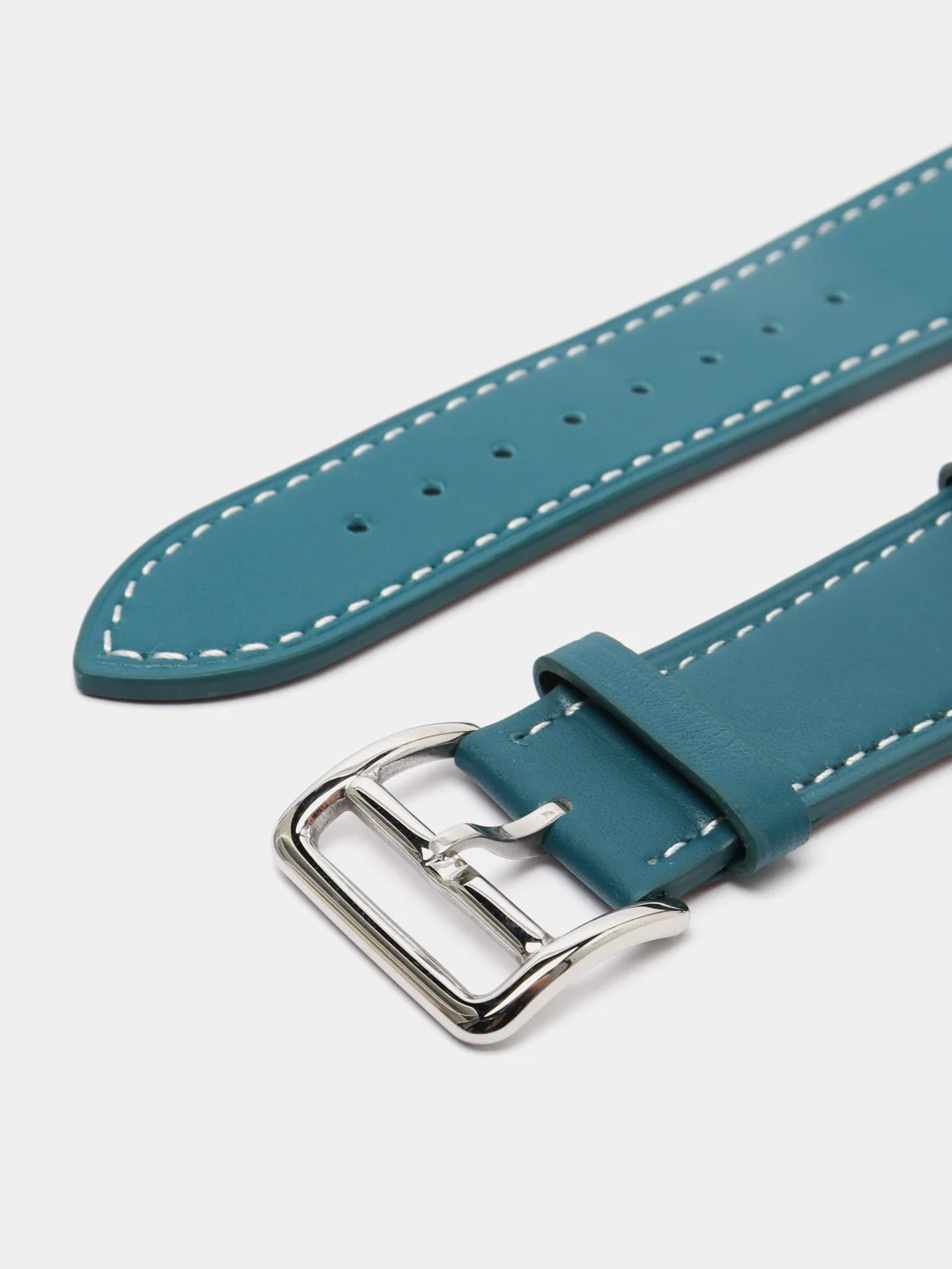 Тёмно-бирюзовый кожаный ремешок для Apple Watch