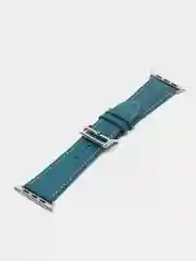 Тёмно-бирюзовый кожаный ремешок для Apple Watch