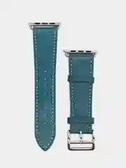 Тёмно-бирюзовый кожаный ремешок для Apple Watch