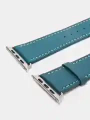 Тёмно-бирюзовый кожаный ремешок для Apple Watch