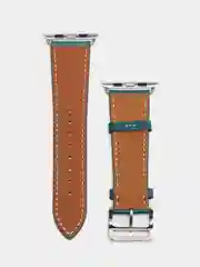 Тёмно-бирюзовый кожаный ремешок для Apple Watch