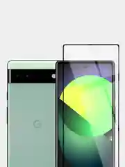 Прозрачный 1-2 шт стекло для Google Pixel 6A защитное BROSCORP с олеофобным покрытием и черной рамкой