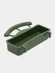 Зеленый кормушка для птиц, с жердочкой
