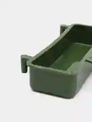 Зеленый кормушка для птиц, с жердочкой