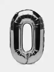 Шар фольгированный "Цифра", 98-115 см, серебряный