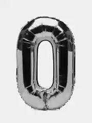 Шар фольгированный "Цифра", 98-115 см, серебряный