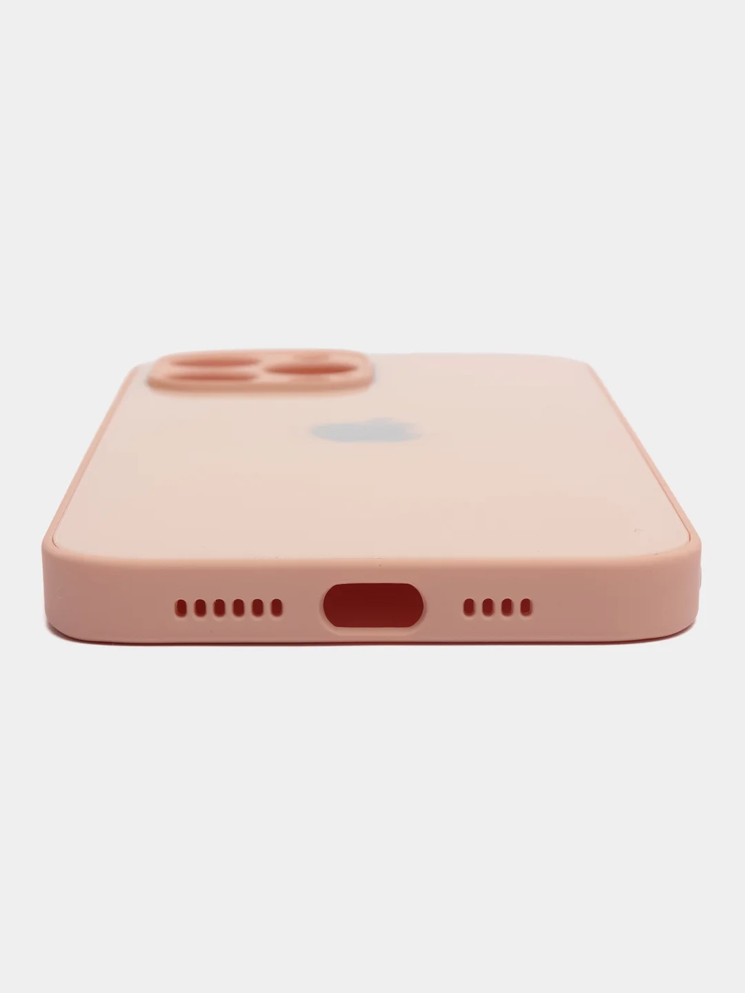 Розовый чехол для айфон со стеклянной панелью iPhone 11, 12, 13, 14, Pro, 12 Pro Max, 14 Pro