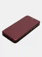 Багровый чехол-книжка Honor 7A, 7C, 8A, 8X, X8, 9, 9A, 9C, 9S, 9X, 10I, 10 Lite, 20, Y5P, Y6P