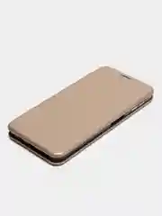 Золотой чехол-книжка на Samsung Galaxy A7 2018 (A750), Самсунг Галакси А7 2018 (А750)