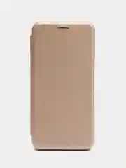Золотой чехол-книжка на Samsung Galaxy A7 2018 (A750), Самсунг Галакси А7 2018 (А750)