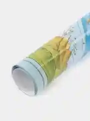 Интерактивная карта Мир Физическая Полушария 1:37М/без ламинации/ с европодвесом,101х69см