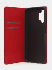 Красный чехол-книжка для Samsung A13 из нубука Super Creative