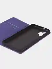 Фиолетовый чехол-книжка для Samsung A13 из нубука Super Creative